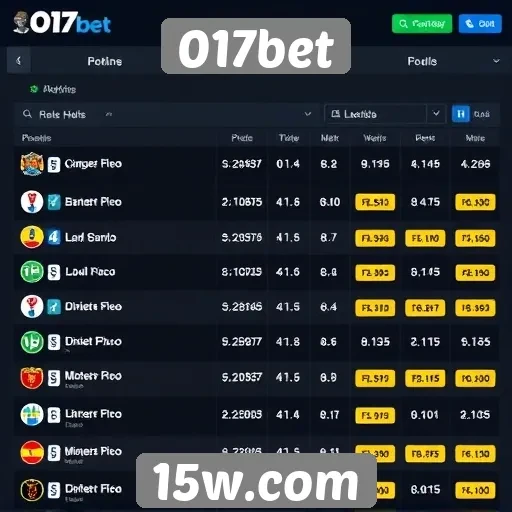 Comparativo de odds entre 017bet e concorrentes