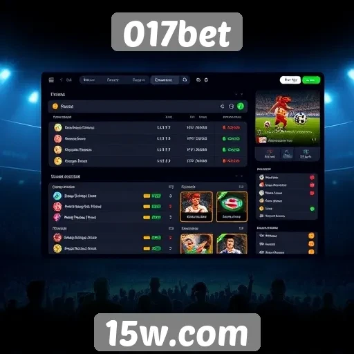 Análise da interface do usuário do site 017bet